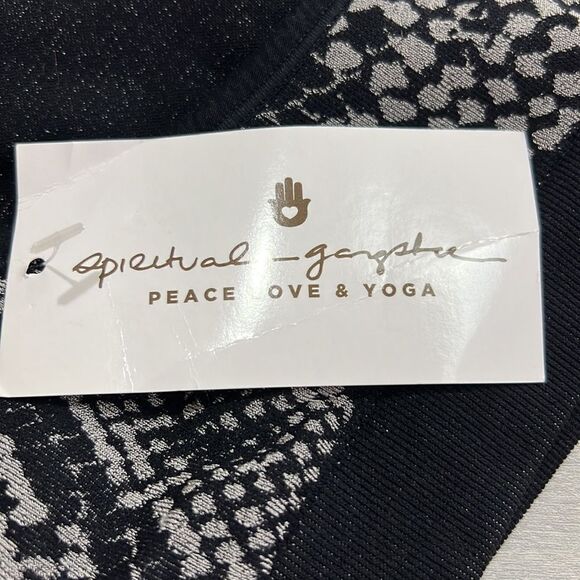 Spiritual Gangster black and silver snake print Spirts Bra NWT size XS/S - Picture 6 of 7